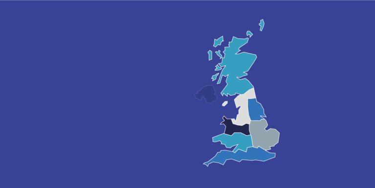 UK Region Sales Map
